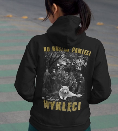 Damska bluza z kapturem ŻOŁNIERZE WYKLĘCI